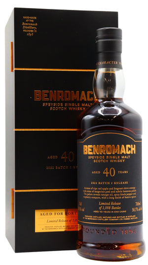 Benromach Cask Strength 2022 Release Batch 2 1982 40 Year Old Whisky | 700ML at CaskCartel.com