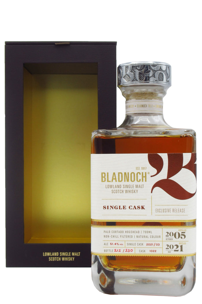 Bladnoch Cask 03 Single Cask #1022 2005 15 Year Old Whisky | 700ML