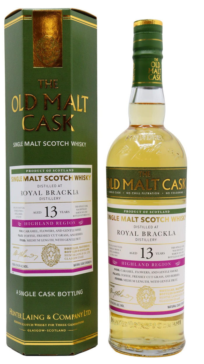 Royal Brackla Old Malt Cask Single Cask 13 Year Old Whisky | 700ML
