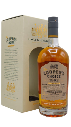 Cameronbridge Cooper's Choice Single Cask #115060 1992 29 Year Old Whisky | 700ML at CaskCartel.com
