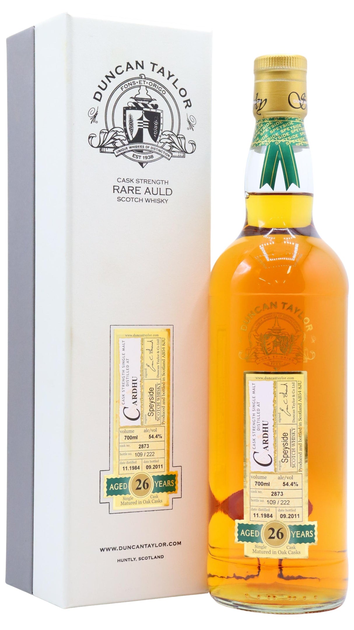 Cardhu Duncan Taylor Single Cask #2873 1984 26 Year Old Whisky | 700ML at CaskCartel.com