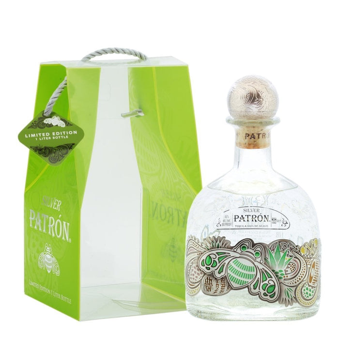 Patron Silver Tequila 1L  Limited Edition W/Bag