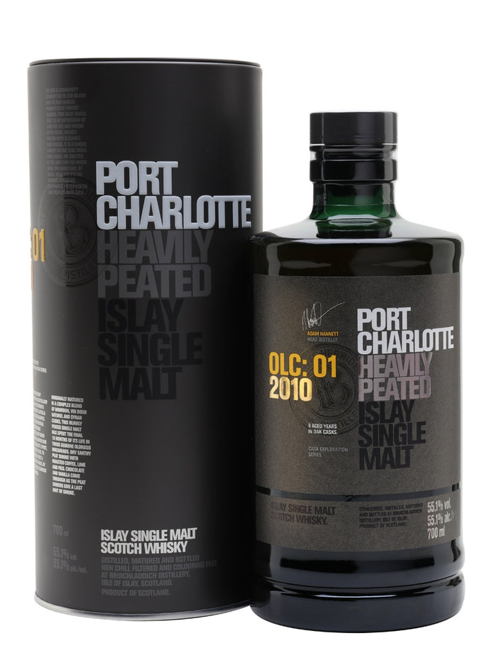 Port Charlotte 2010 OLC:01 Heavily Peated Islay Single Malt Scotch Whisky | 700ML