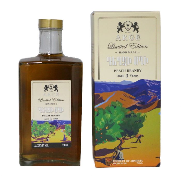 Arge Limited Edition Hande Made 3 Year Old Peach Armenian Brandy