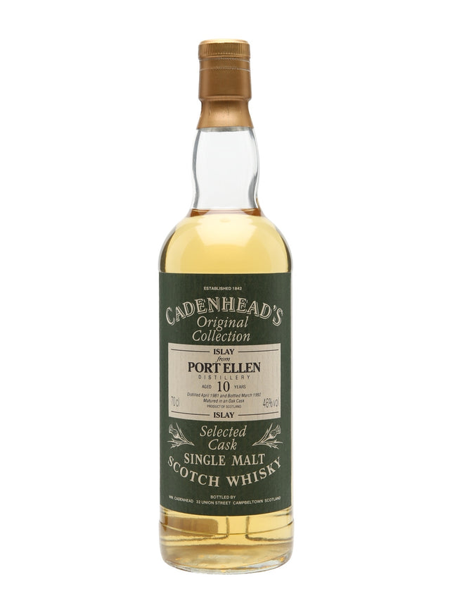 Port Ellen 1981 10 Year Old Cadenhead's Islay Single Malt Scotch Whisky | 700ML at CaskCartel.com