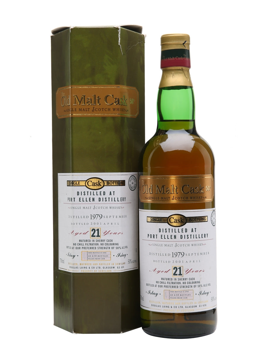 Port Ellen 1979 21 Year Old Sherry Cask Old Malt Cask Islay Single Malt Scotch Whisky | 700ML at CaskCartel.com