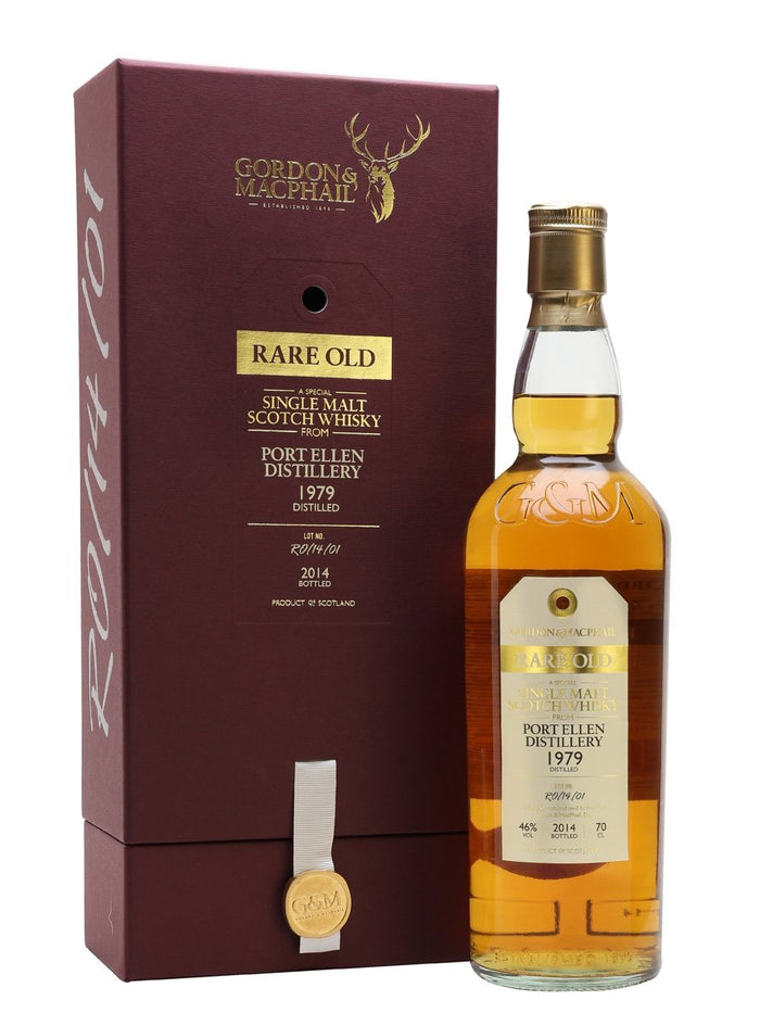 Port Ellen 1979 34 Year Old Rare Old Gordon & Macphail islay Single Malt Scotch Whisky | 700ML