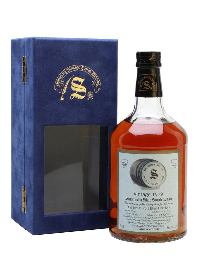 Port Ellen 1979 23 Years Old Sherry Cask Signatory Islay Single Malt Scotch Whisky | 700ML