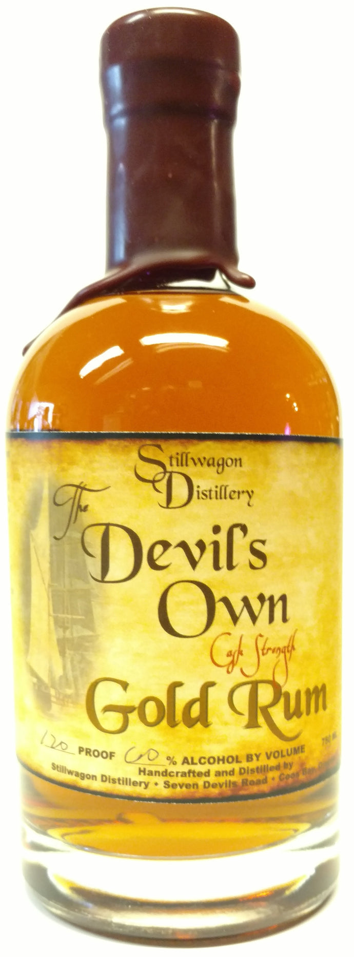 Stillwagon Distillery The Devils Own 120 Proof Batch #8 Gold Rum
