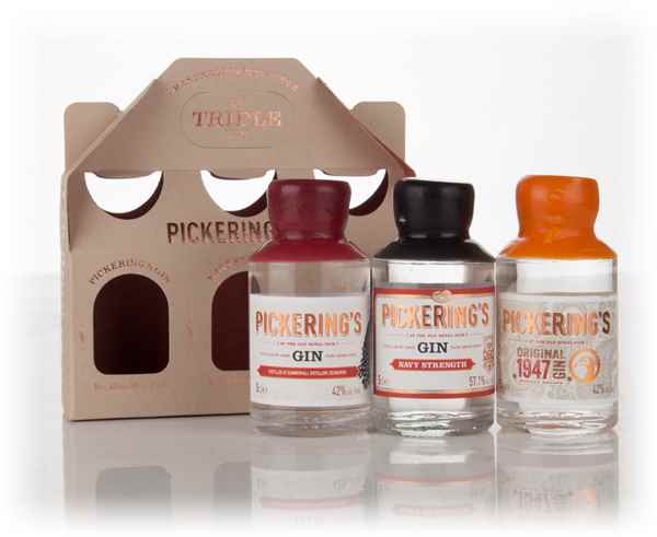 Pickering's Miniatures Triple Pack Gin | 150ML