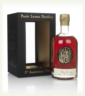 Poetic License 5th Anniversary - Ruby Port Cask Gin | 700ML at CaskCartel.com