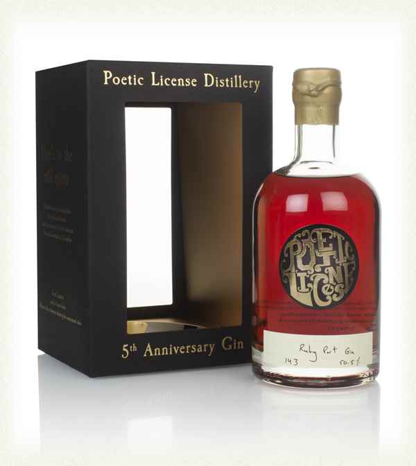 Poetic License 5th Anniversary - Ruby Port Cask Gin | 700ML