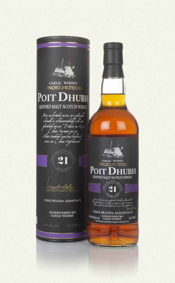 Poit Dhubh 21 Year Old Whiskey | 700ML