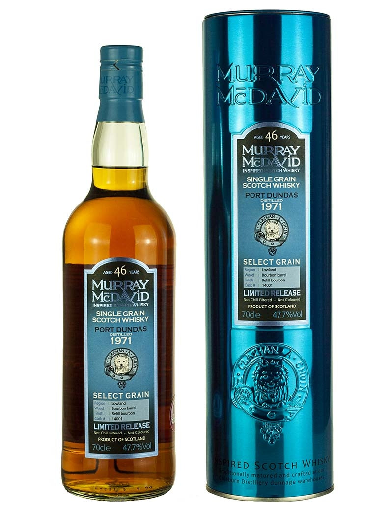 Port Dundas Murray McDavid Select Grain Single Cask #14001 1971 46 Year Old Whisky | 700ML at CaskCartel.com