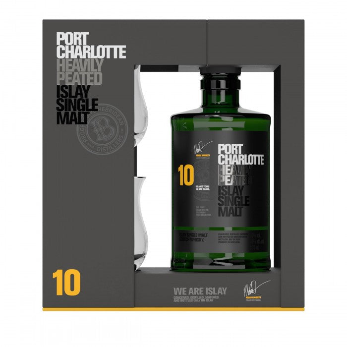 Port Charlotte 10 Year Old Gift Pack Single Malt Scotch Whisky