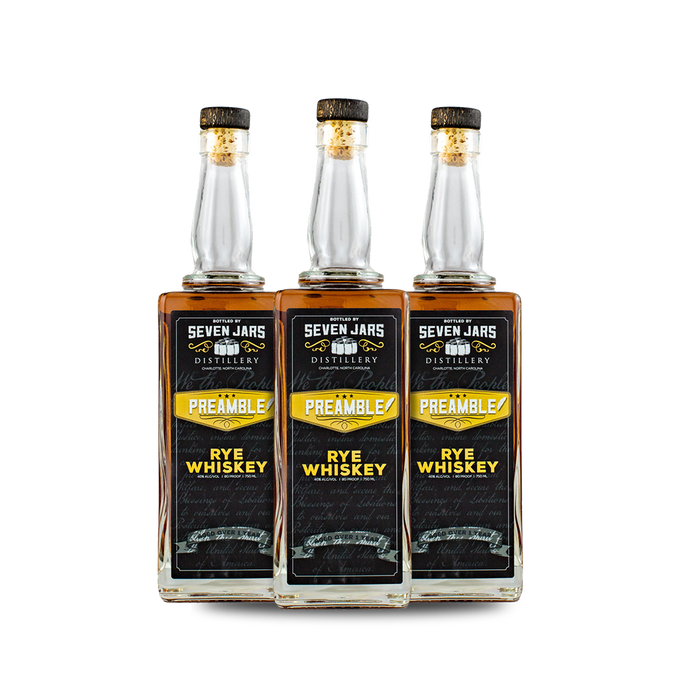 Seven Jars Rye Whiskey (3) Bottle Bundle