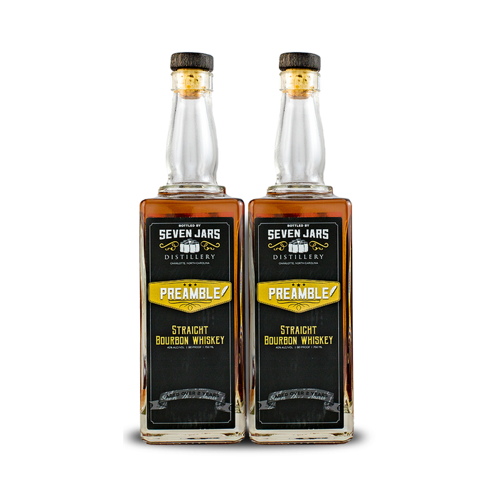 Seven Jars Preamble Straight Bourbon Whiskey (2) Bottle Bundle