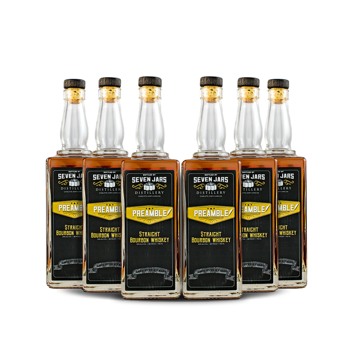 Seven Jars Preamble Straight Bourbon Whiskey (6) Bottle Bundle