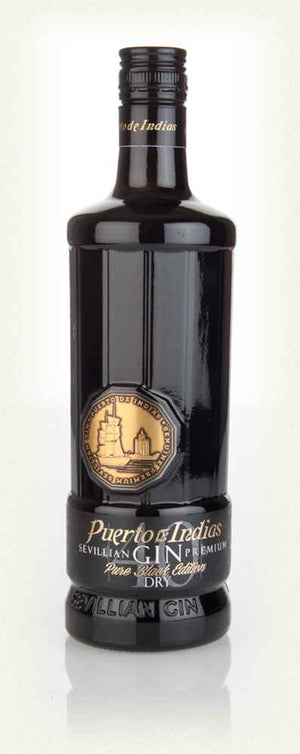 Puerto de Indias Dry Pure Black Edition Gin | 700ML at CaskCartel.com