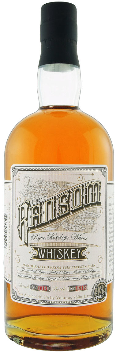 Ransom Rye, Barley, Wheat Whiskey - CaskCartel.com