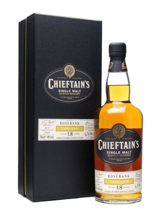 Rosebank 18 Year Old (D.1990 B.2008) Chieftain's Scotch Whisky | 700ML