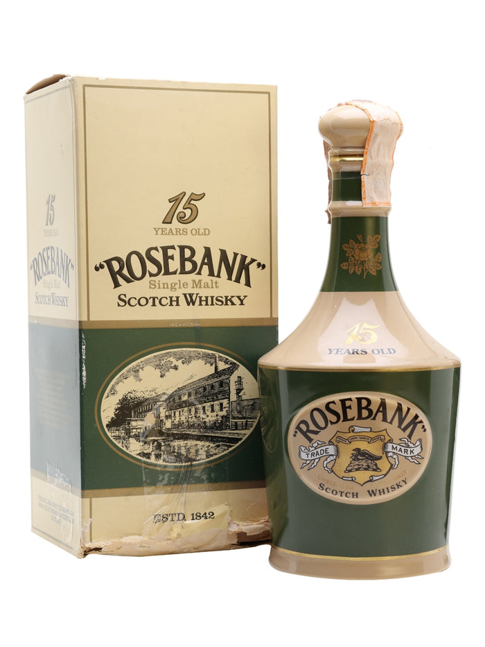 Rosebank Ceramic 15 Year Old Bot.1970s Lowland Single Malt Scotch Whisky