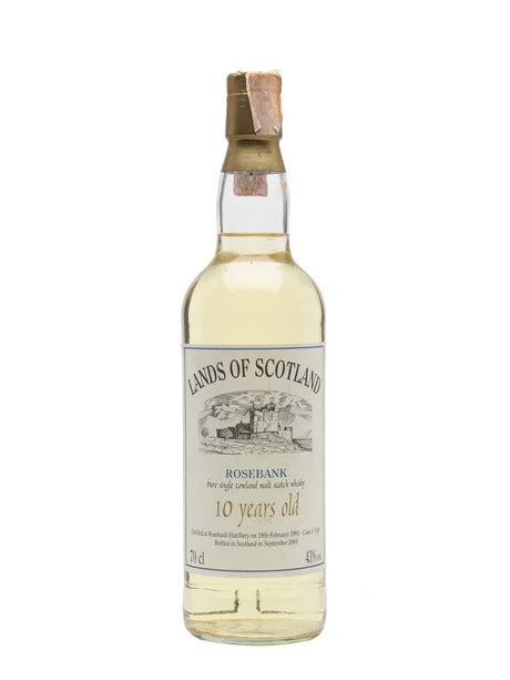 Rosebank 10 Year Old (D.1991 B.2001) Lands of Scotland Scotch Whisky | 700ML at CaskCartel.com