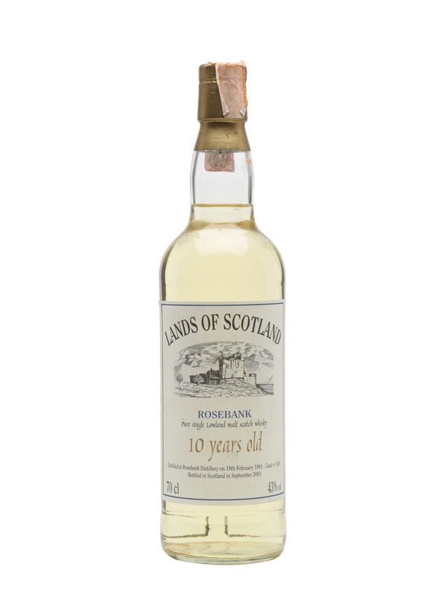 Rosebank 10 Year Old (D.1991 B.2001) Lands of Scotland Scotch Whisky | 700ML at CaskCartel.com