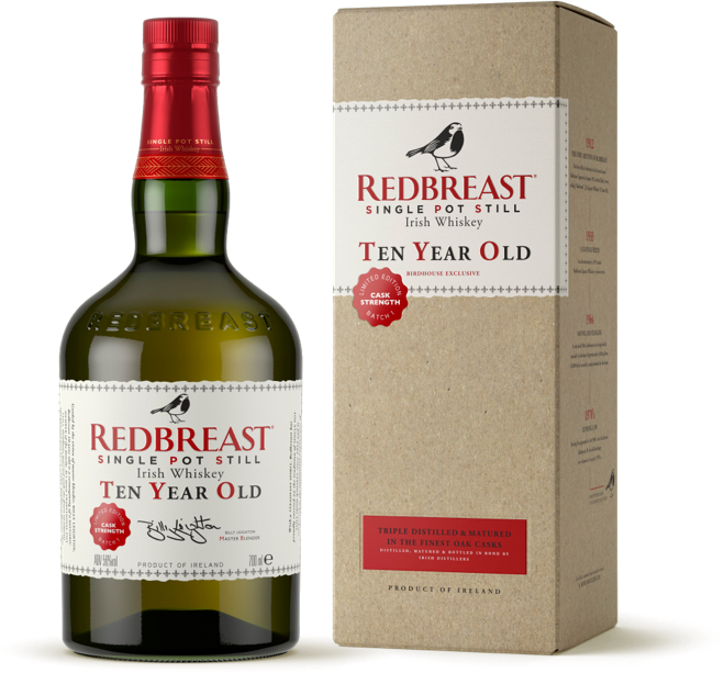 Redbreast 10 Year Old Irish Cask Strength Whiskey