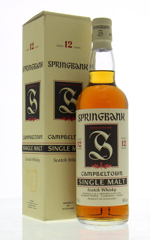 Springbank 12 Year Old Red Thistle Single Malt Scotch Whisky