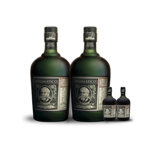 Ron Diplomático Reserva Exclusiva Rum (2) Bottle Bundle w/Free Minis (2) at CaskCartel.com