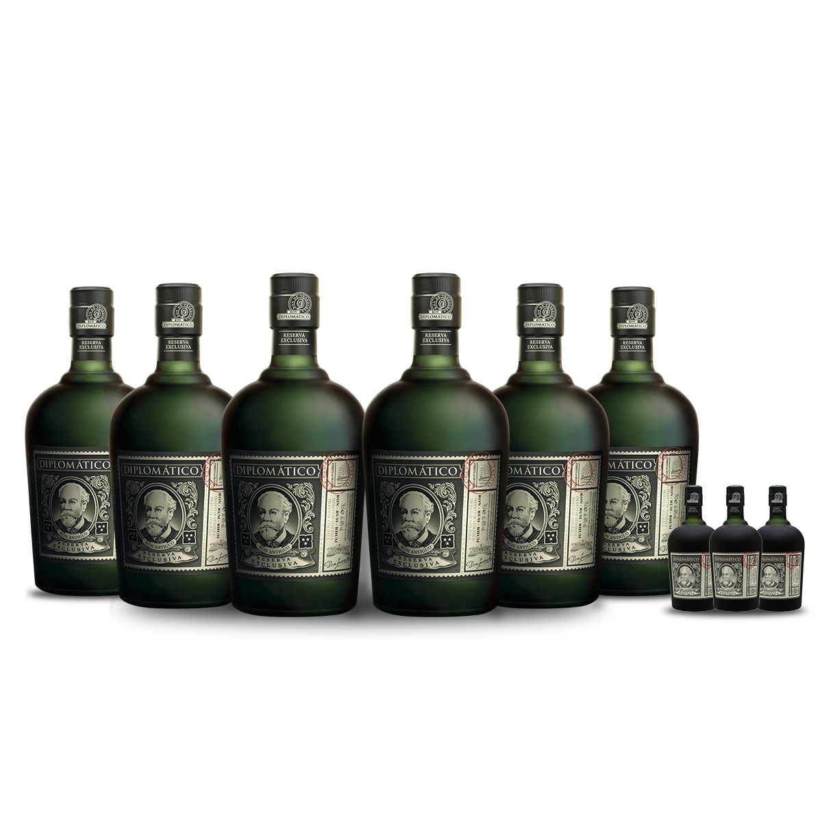 BUY] Diplomático Reserva Exclusiva Rum (6) Bottle Bundle w/free minis at