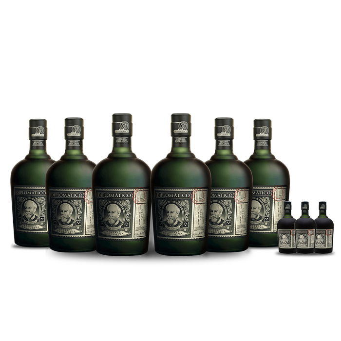 Diplomático Reserva Exclusiva Rum (6) Bottle Bundle w/Free Minis (3)