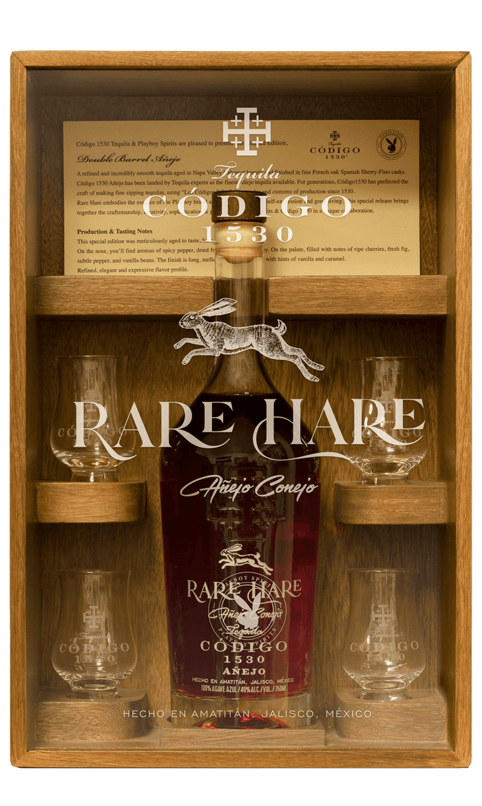 Playboy | Codigo 1530 'Rare Hare' Double Barrel Anejo Tequila