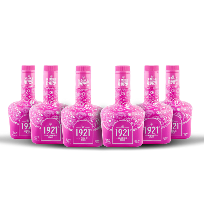 1921 Crema De Mexico Pink Tequila (6) Bottle Bundle