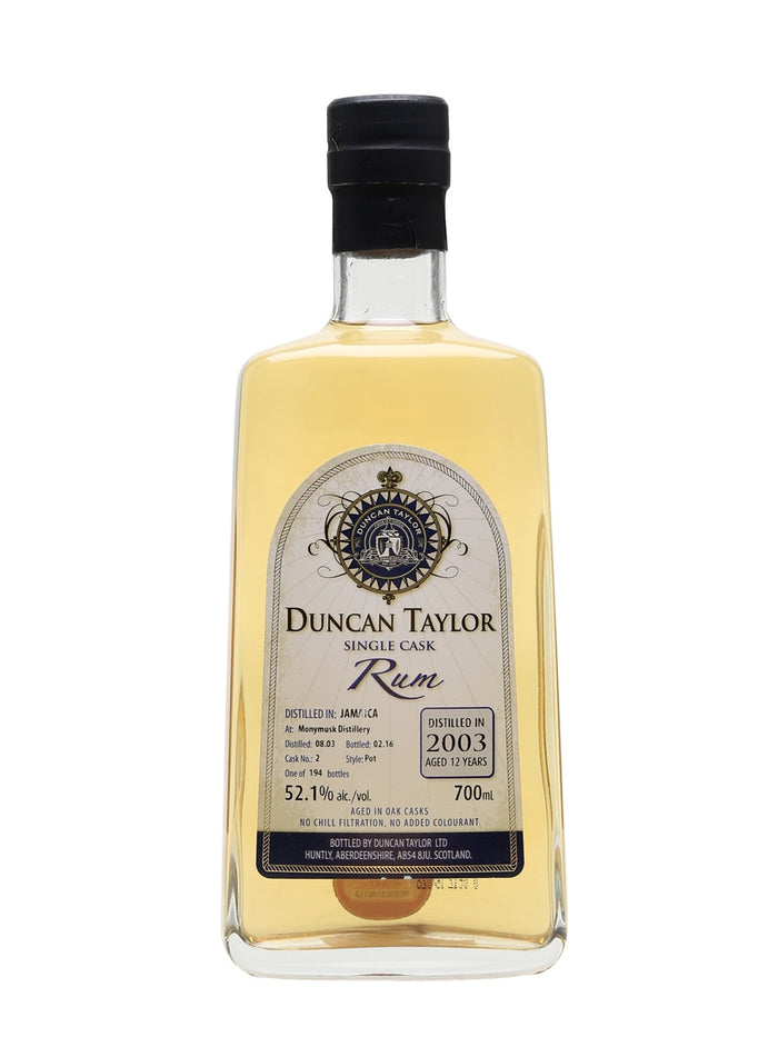 Duncan Taylor Monymusk 2003 12 Year Old Single Cask Rum