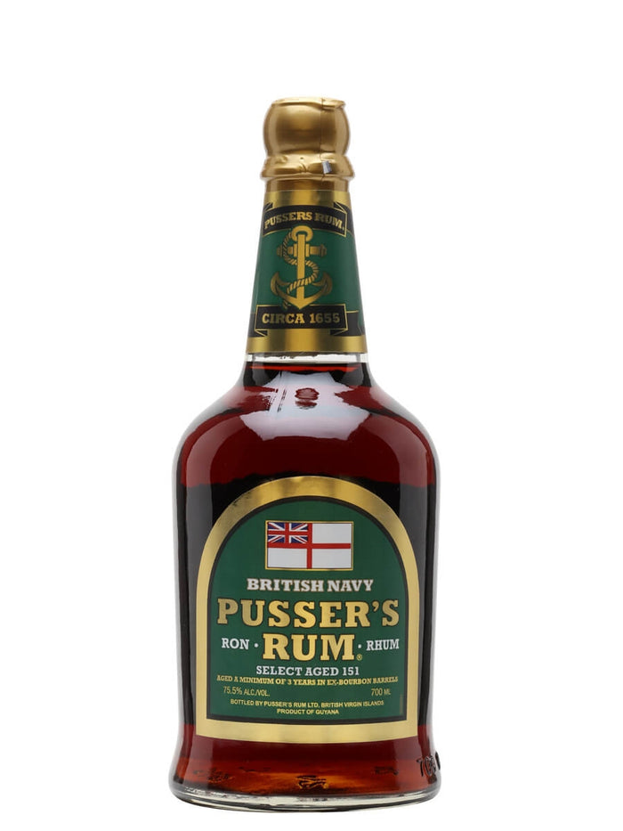Pusser's British Navy Overproof (Proof 151) Rum | 700ML
