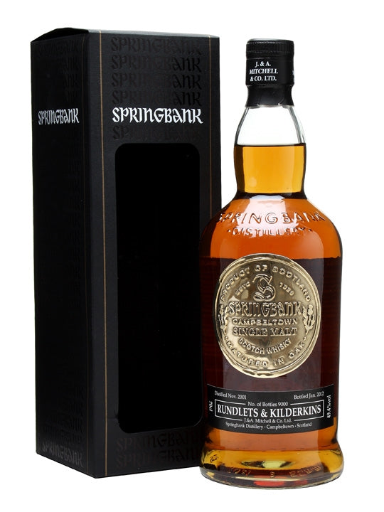Springbank 2001 Rundlets & Kilderkins 10 Year Old Single Malt Scotch Whisky