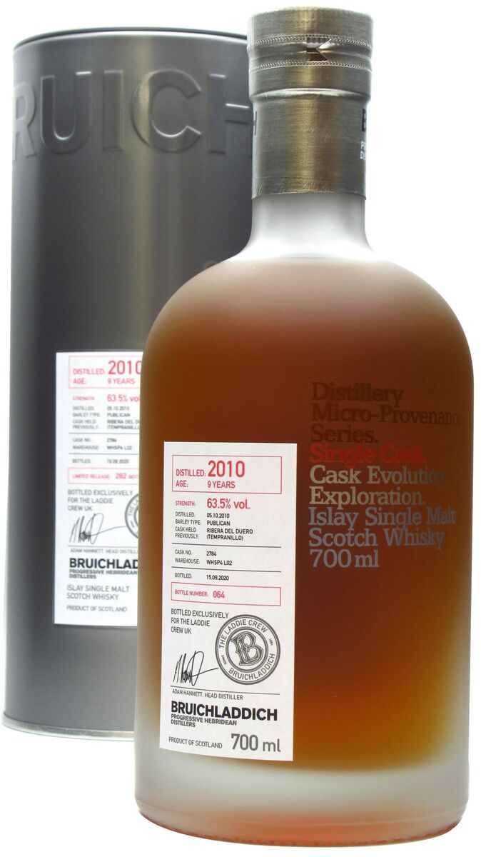 Bruichladdich Micro Provenance Single Cask 2784 2010 9 Year Old Whisky | 700ML