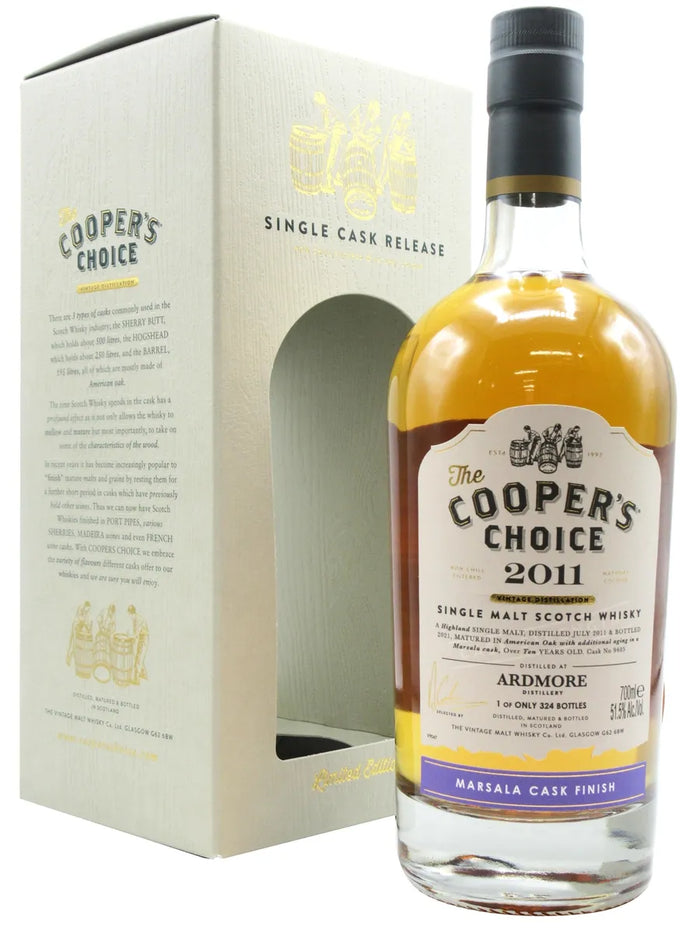 Ardmore Cooper's Choice Single Cask #9405 2011 10 Year Old Whisky | 700ML