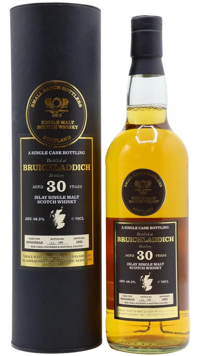 Bruichladdich Small Batch Bottlers Single Cask 1991 30 Year Old Whisky | 700ML