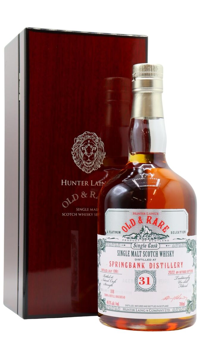 [BUY] Springbank Old & Rare Single Cask 1991 31 Year Old Whisky | 700ML ...