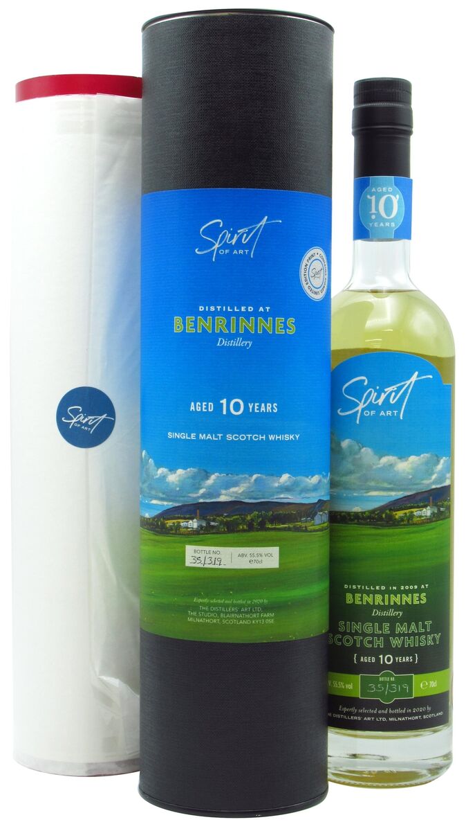 Benrinnes Spirit of Art Including Signed Print Single Cask #306652 2009 10 Year Old Whisky | 700ML