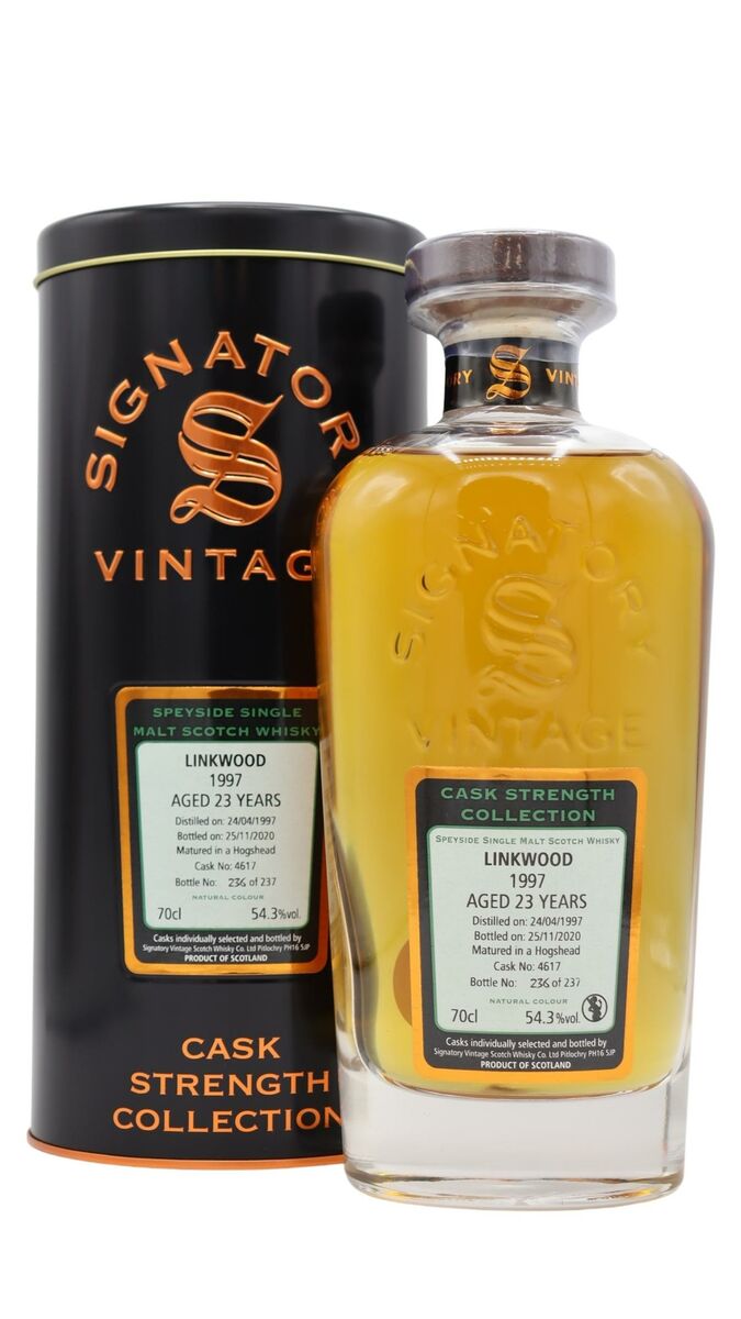 Linkwood Signatory Vintage Single Cask #4617 1997 23 Year Old Whisky | 700ML