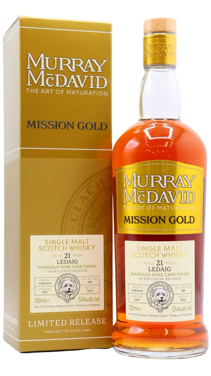 Ledaig Murray McDavid Margaux Wine Cask (UK Exclusive) 2001 21 Year Old Whisky | 700ML