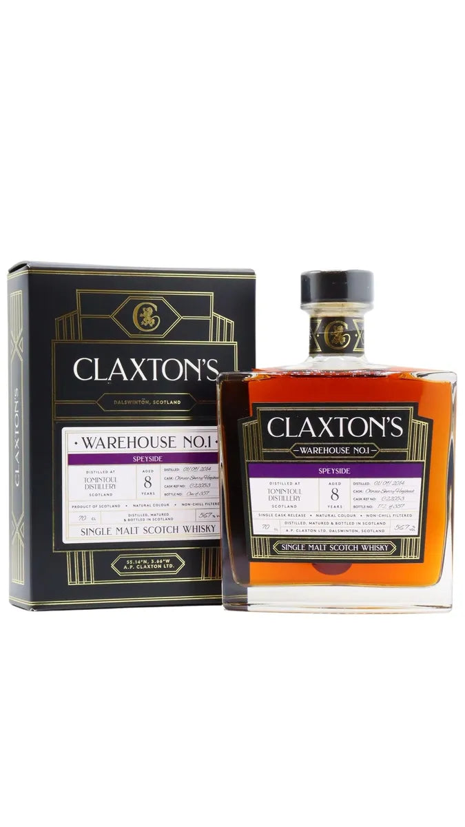 Tomintoul Claxton's Warehouse 1 Oloroso Finish 2014 8 Year Old Whisky | 700ML
