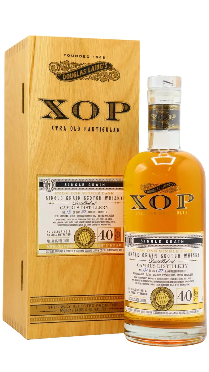 Cambus Xtra Old Particular Single Cask 1982 40 Year Old Whisky | 700ML