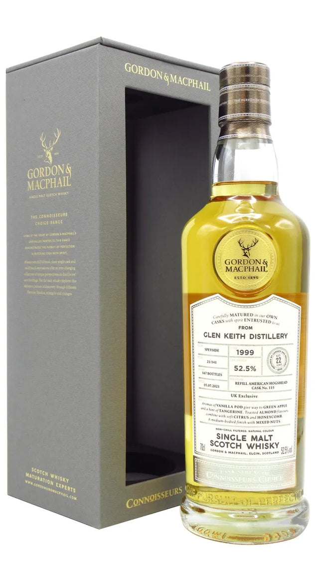 Glen Keith Connoisseurs Choice Single Cask #115 1999 22 Year Old Whisky | 700ML at CaskCartel.com