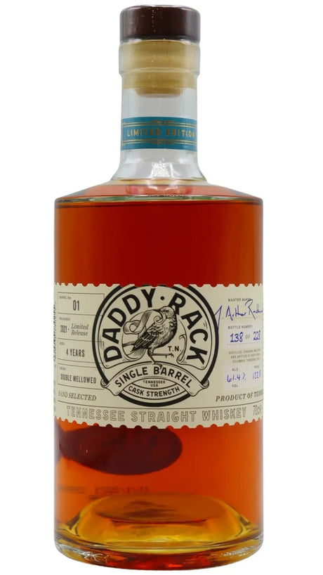 Daddy Rack Single Barrel # 1 Cask Strength Tennessee 2017 4 Year Old Whiskey | 700ML at CaskCartel.com