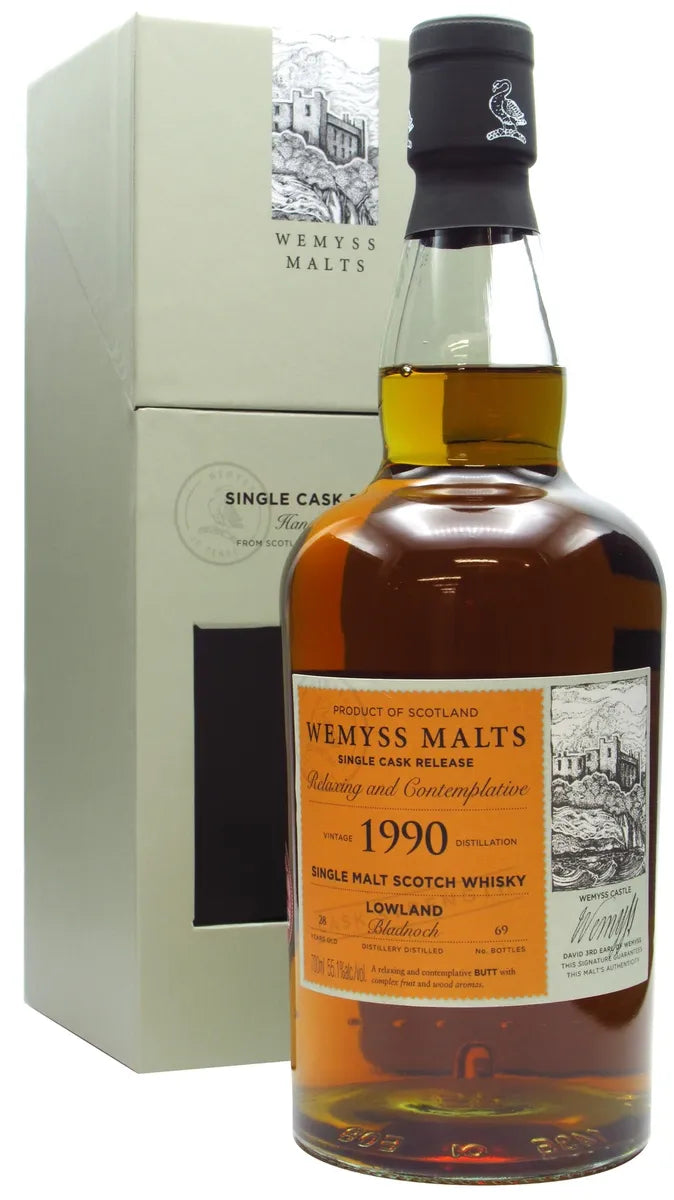 Bladnoch Relaxing and Contemplative Single Cask 1990 28 Year Old Whisky | 700ML